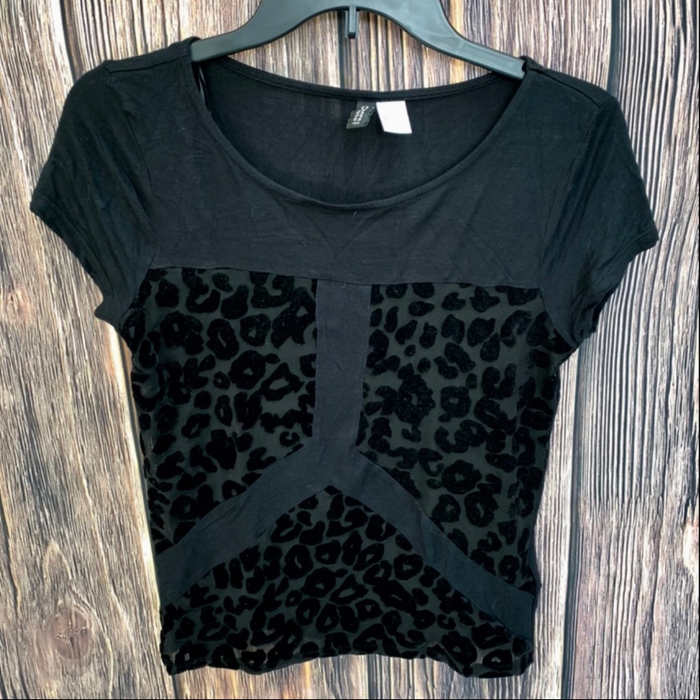 Black Cheetah Print Shirt